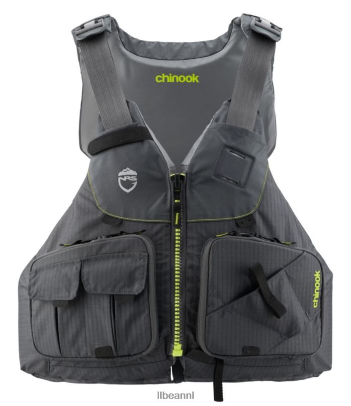 L.L.Bean unisex nrs chinook vissen pfd houtskool watersport VT0643976