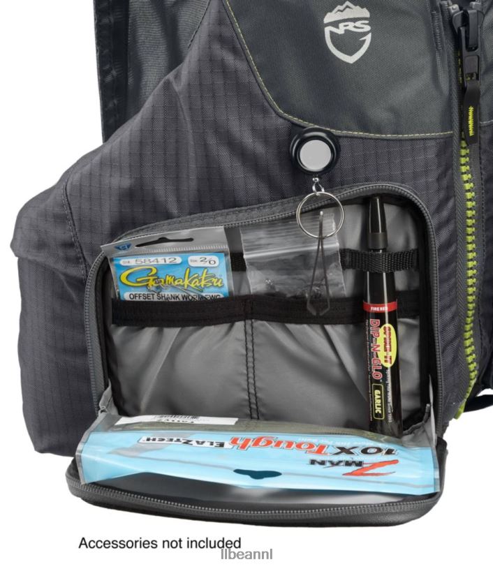 L.L.Bean unisex nrs chinook vissen pfd houtskool watersport VT0643976