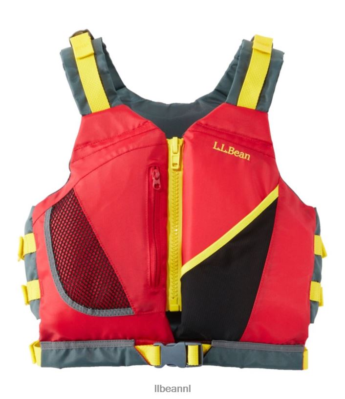 L.L.Bean unisex ontdekking van jongeren pfd rood watersport VT0644075