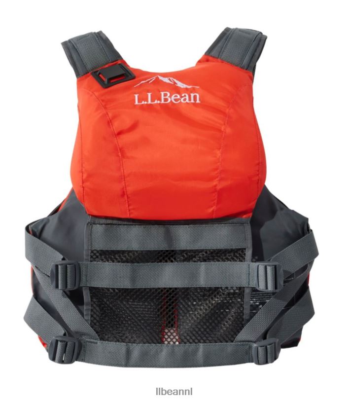 L.L.Bean unisex universele pasvorm mesh-back pfd Neon Geel watersport VT0643940