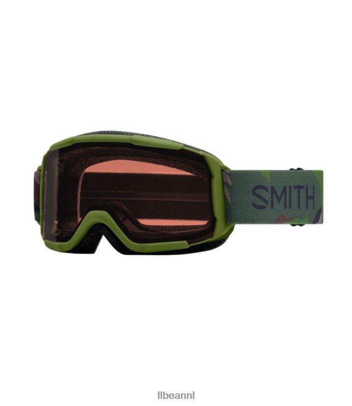 L.L.Bean unisex junior smith daredevil skibril camouflage van olijfplanten wintersport VT0644174