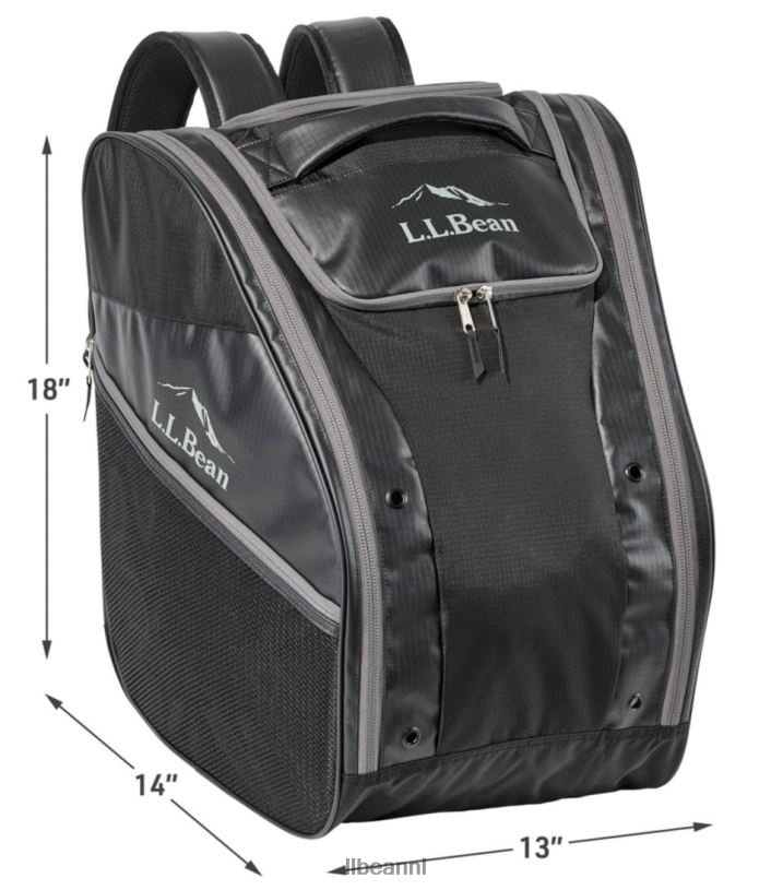 L.L.Bean unisex Adventure Pro skischoenrugzak klein zwart wintersport VT0643985