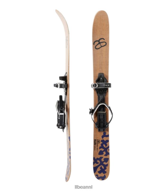 L.L.Bean unisex altai hok ski's met universele bindingen hout/grafisch wintersport VT0641774