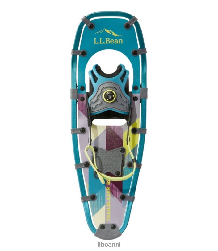 L.L.Bean unisex baanbrekende boa tec sneeuwschoenen zwarte gedempte paarse chevron wintersport VT0641849