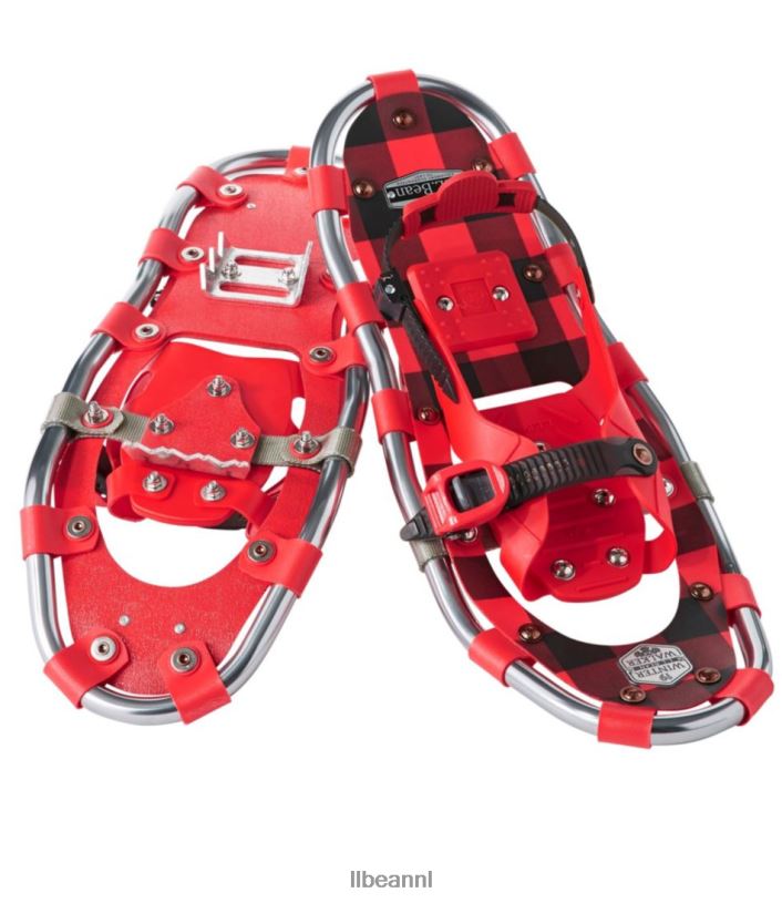 L.L.Bean unisex winterwandelaar sneeuwschoenen rood/zwarte buffelplaid wintersport VT0644090