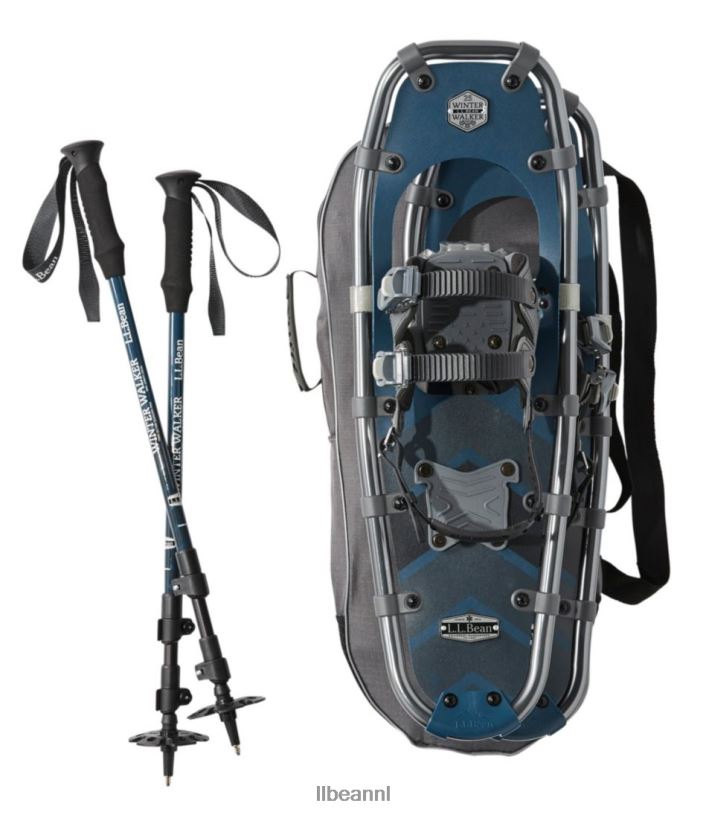 L.L.Bean unisex winterwandelaar sneeuwschoenpakket oceaanblauw/helder marineblauw wintersport VT0644093