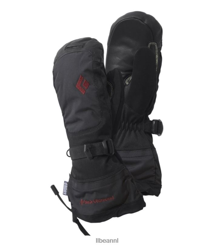 L.L.Bean vrouwen diamanten kwikhandschoen zwart accessoires VT064820