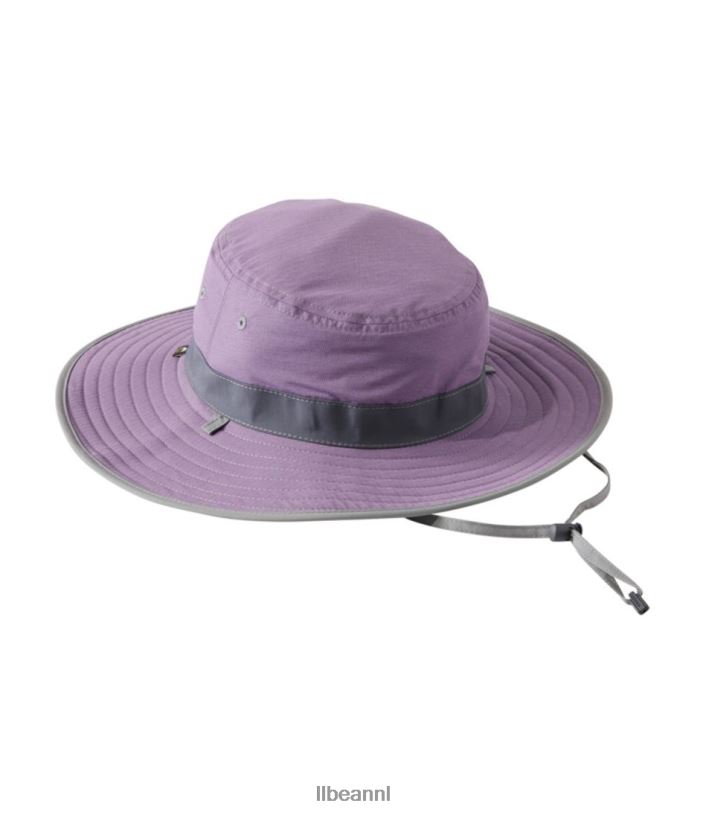 L.L.Bean vrouwen Omkeerbare zonnehoed voor zondagmiddag Clear Creek Boonie lavendel/puimsteen accessoires VT064445