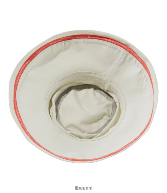 L.L.Bean vrouwen vissershoed met brede rand gewassen orchidee accessoires VT064736