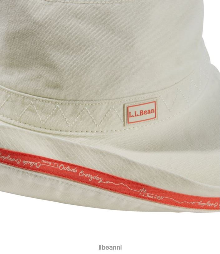 L.L.Bean vrouwen vissershoed met brede rand gewassen orchidee accessoires VT064736