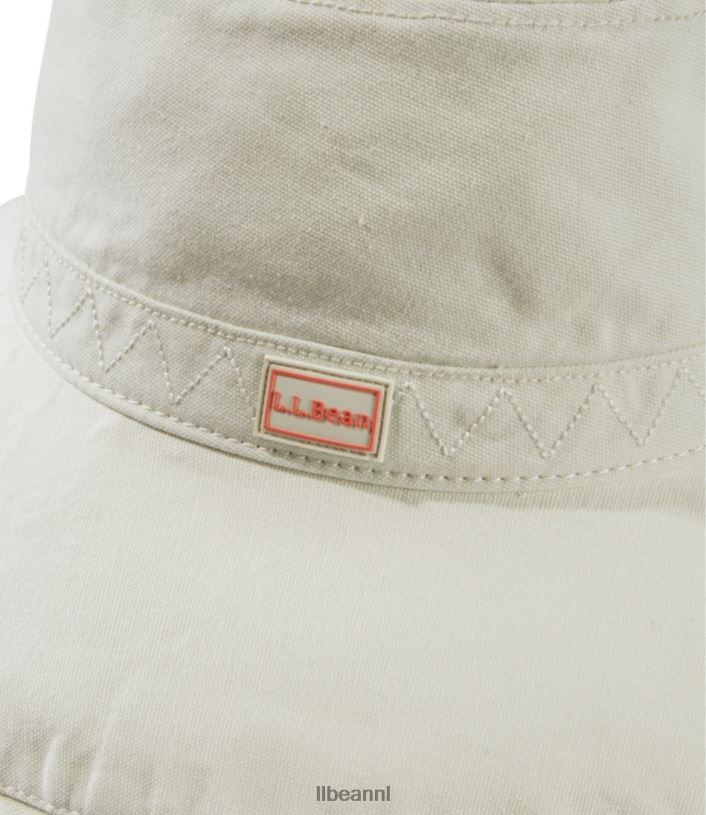 L.L.Bean vrouwen vissershoed met brede rand gewassen orchidee accessoires VT064736