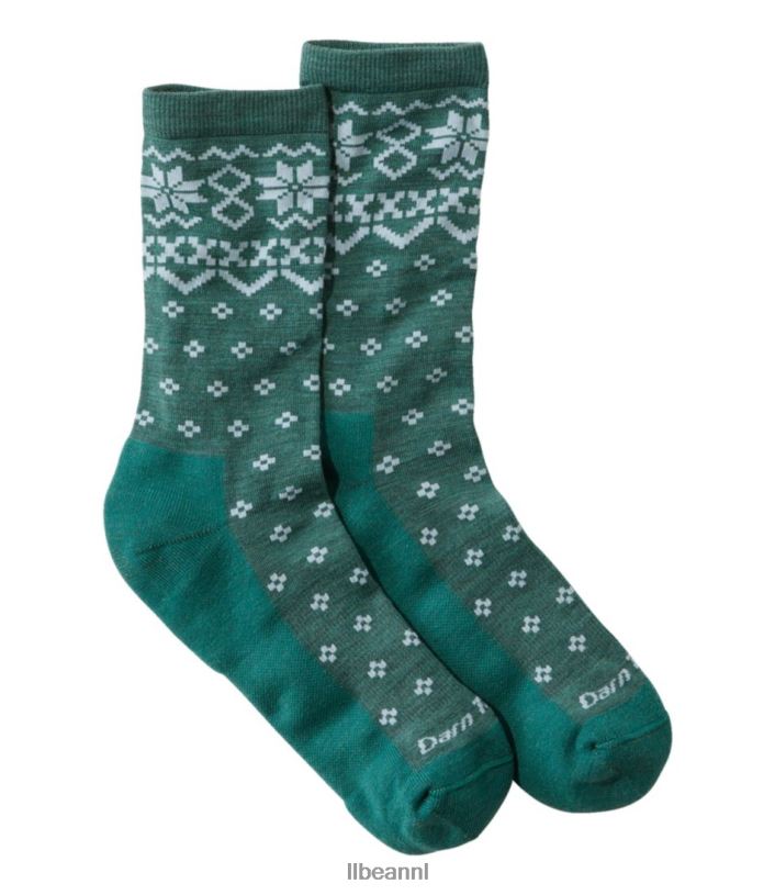 L.L.Bean vrouwen verdomd stoere shetland crew sok ii wintertaling accessoires VT0643553