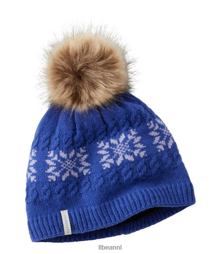 L.L.Bean vrouwen Leira hoed van schildpadbont blauw accessoires VT064667