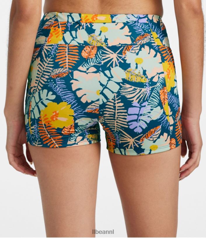 L.L.Bean vrouwen nieuwe stromingen badkleding donkerste marineblauwe vlekcamouflage kleding VT0643367