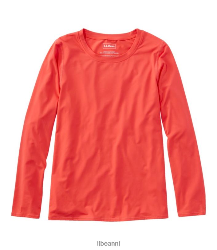 L.L.Bean vrouwen sunsmart upf 50+ zonneshirt kobalt kleding VT0643199