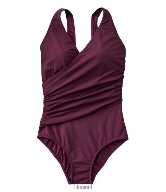 L.L.Bean vrouwen het vormgeven van badkleding koninklijke pruim kleding VT0643262