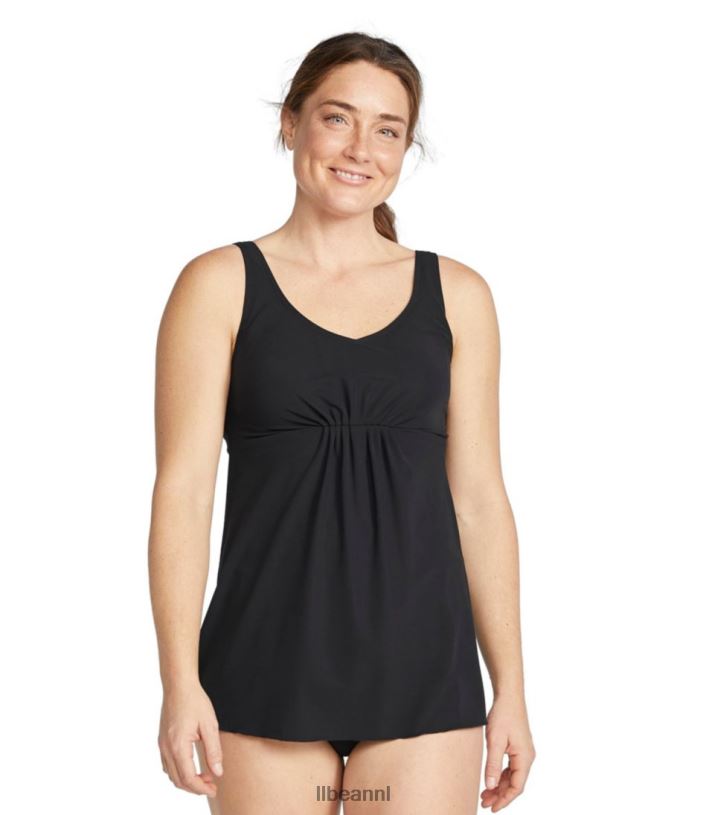 L.L.Bean vrouwen het vormgeven van badkleding zwart kleding VT064460