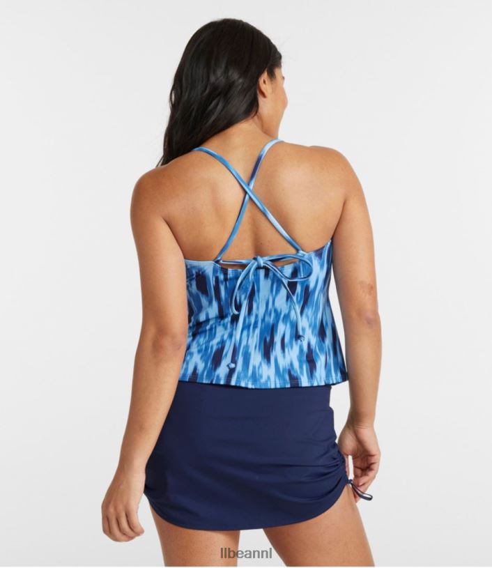L.L.Bean vrouwen nieuwe stromingen badkleding donkerste marineblauwe penseelcamouflage kleding VT0643250