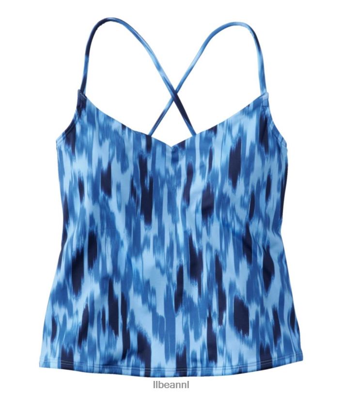 L.L.Bean vrouwen nieuwe stromingen badkleding donkerste marineblauwe penseelcamouflage kleding VT0643250