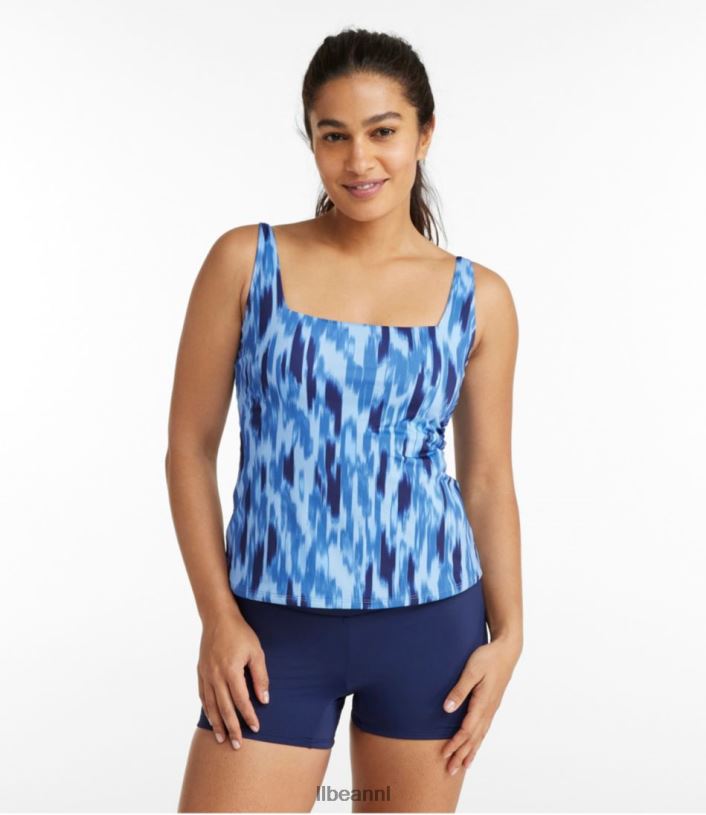 L.L.Bean vrouwen nieuwe stromingen badkleding donkerste marineblauwe vlekcamouflage kleding VT0646556
