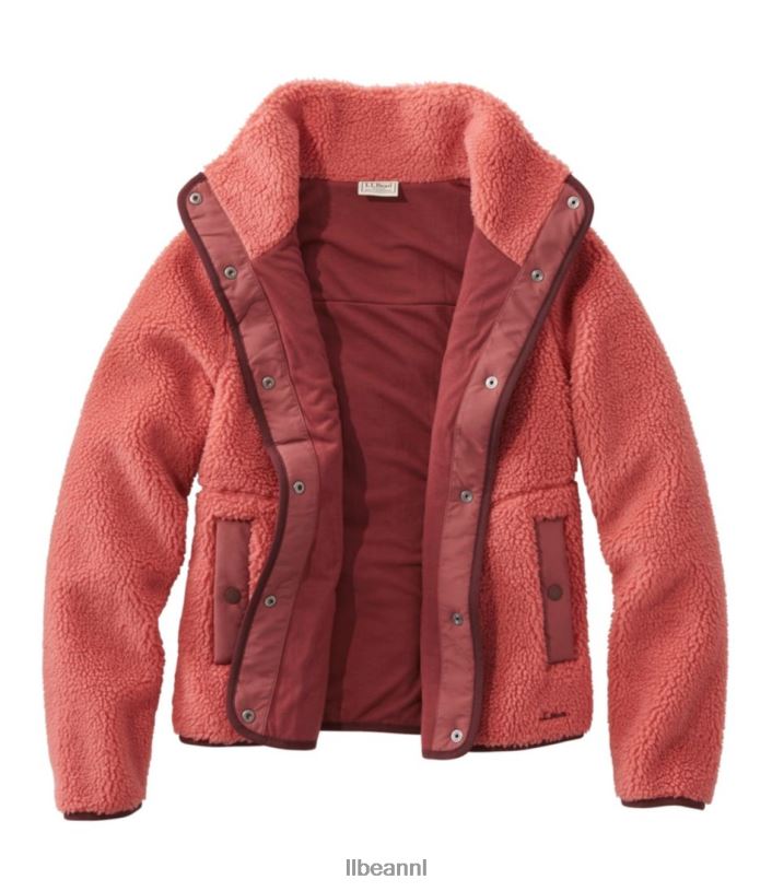 L.L.Bean vrouwen Sherpafleece jack antiek goud bovenkleding VT0646658