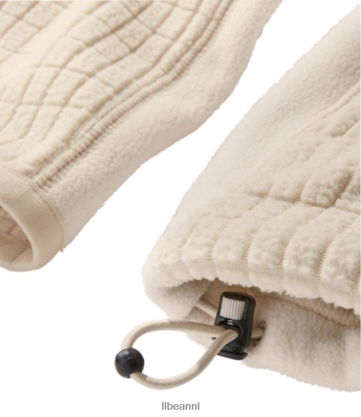 L.L.Bean vrouwen klassiek winddicht fleecejack in de bergen taupe bruin/grijs berken bovenkleding VT0643601