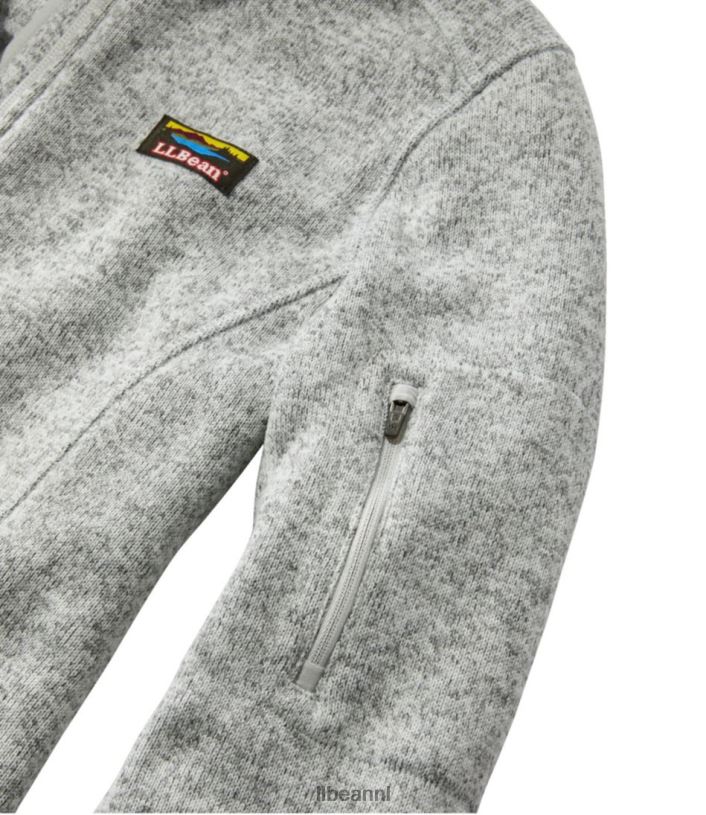 L.L.Bean vrouwen sweaterfleece jack met volledige ritssluiting arctisch blauw bovenkleding VT0643589