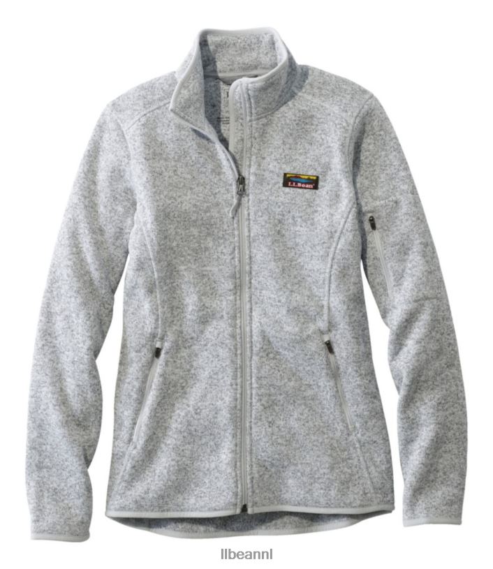 L.L.Bean vrouwen sweaterfleece jack met volledige ritssluiting tin bovenkleding VT064823