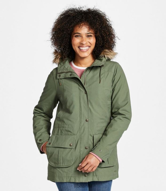 L.L.Bean vrouwen East End-parka bordeaux bovenkleding VT064925