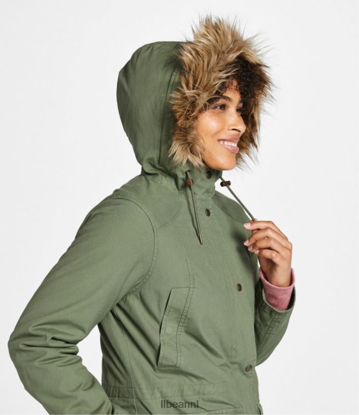 L.L.Bean vrouwen East End-parka bordeaux bovenkleding VT064925