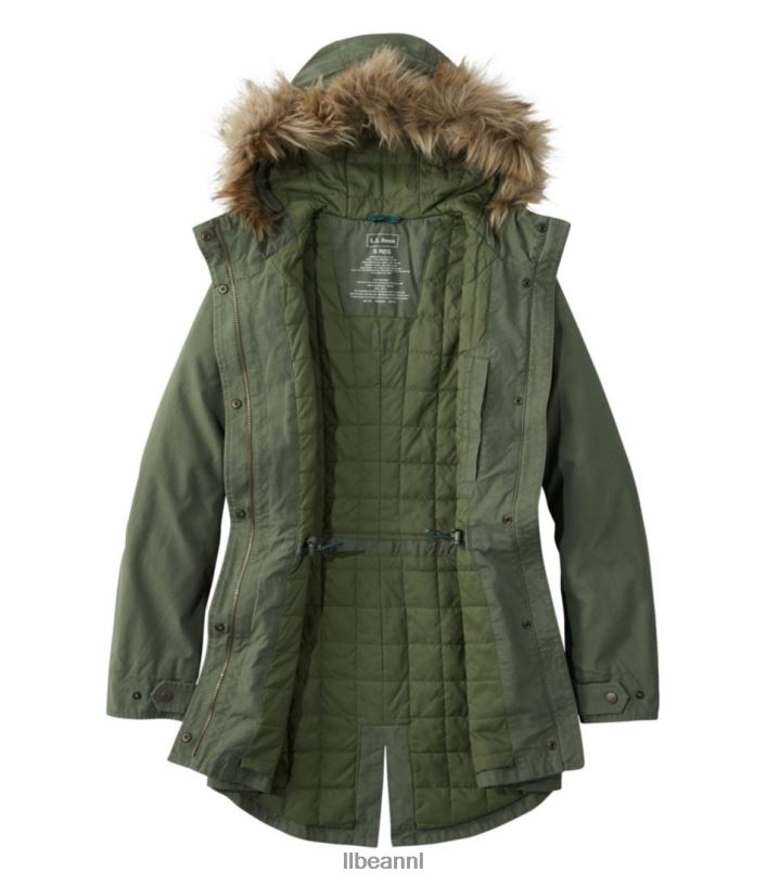 L.L.Bean vrouwen East End-parka bordeaux bovenkleding VT064925