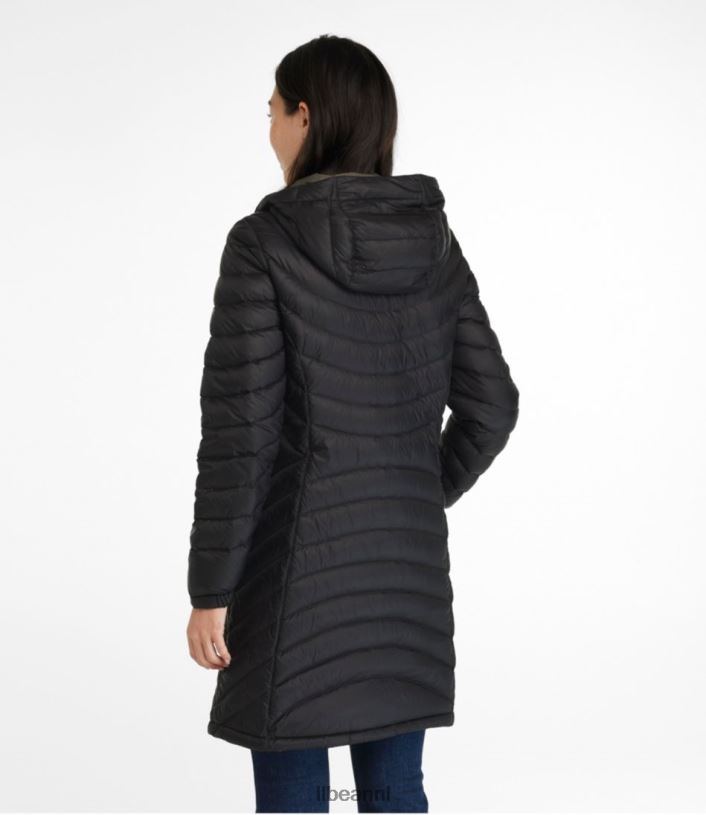 L.L.Bean vrouwen Ultralichte 850 donsjas met capuchon staalgrijs bovenkleding VT0646052