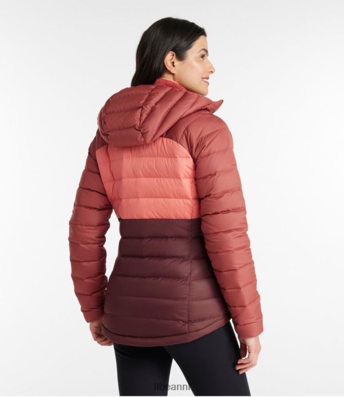 L.L.Bean vrouwen donsjack met capuchon vintage indigo/mineraalblauw bovenkleding VT0646046