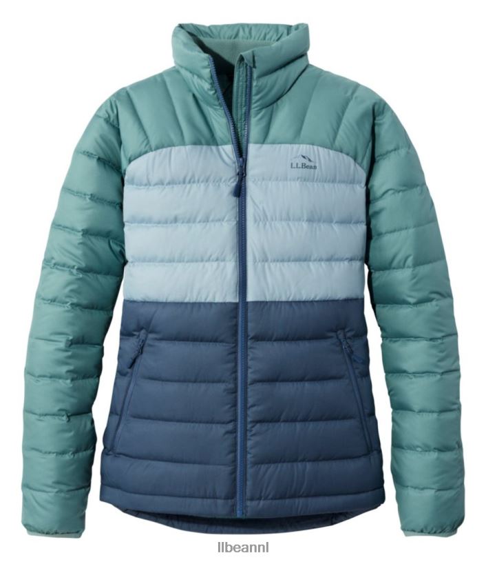 L.L.Bean vrouwen donsjack vintage indigo/mineraalblauw bovenkleding VT0646070
