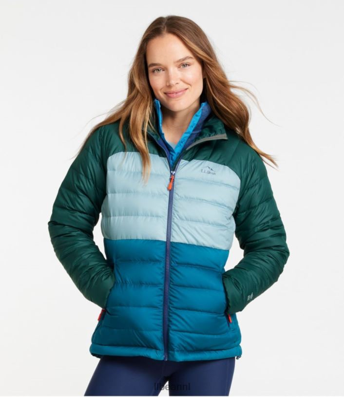L.L.Bean vrouwen donsjack vintage indigo/mineraalblauw bovenkleding VT0646070