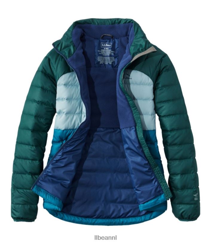 L.L.Bean vrouwen donsjack vintage indigo/mineraalblauw bovenkleding VT0646070