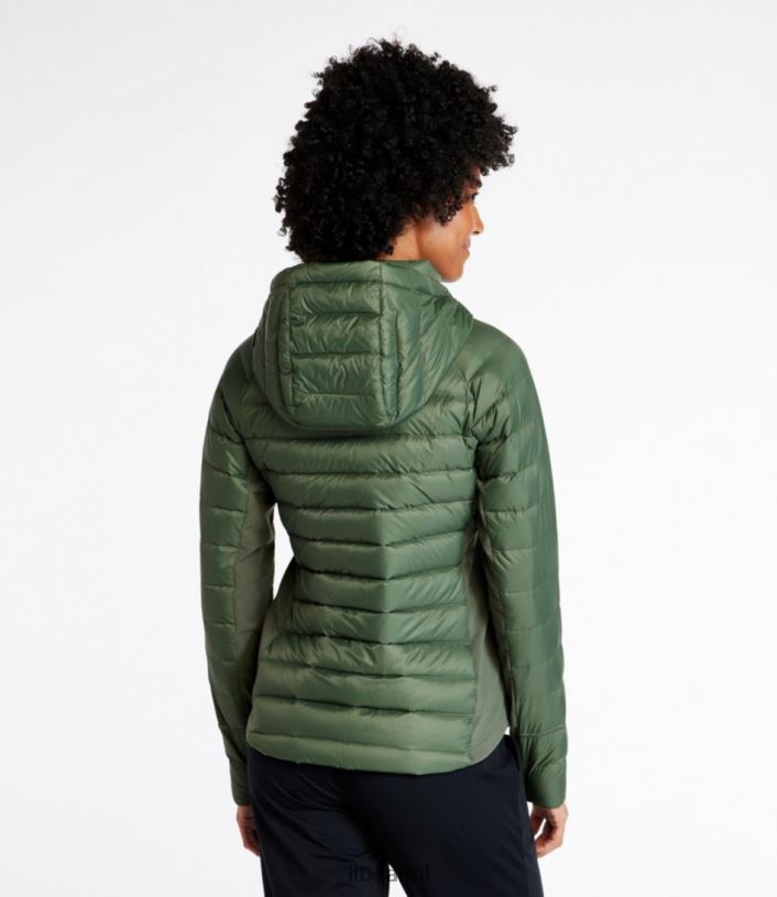 L.L.Bean vrouwen grenzeloos hybride donsjack tijm bovenkleding VT0643646