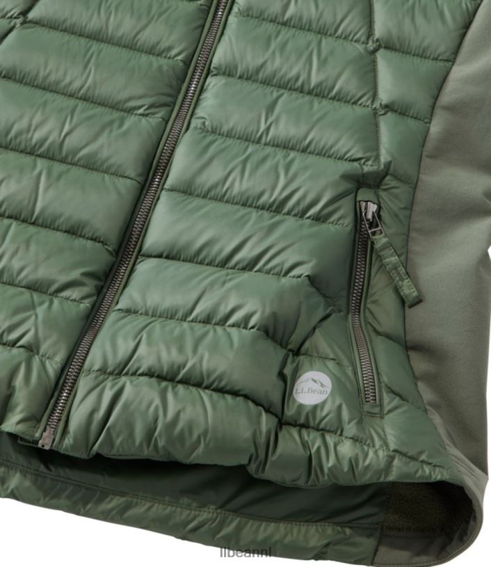 L.L.Bean vrouwen grenzeloos hybride donsjack tijm bovenkleding VT0643646