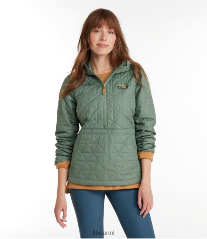 L.L.Bean vrouwen katahdin geïsoleerde trui zee groen bovenkleding VT0647306