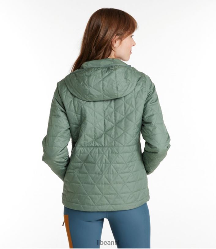 L.L.Bean vrouwen katahdin geïsoleerde trui zee groen bovenkleding VT0647306