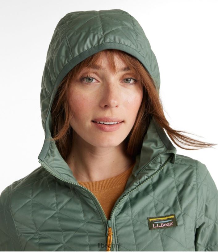 L.L.Bean vrouwen katahdin geïsoleerde trui zee groen bovenkleding VT0647306