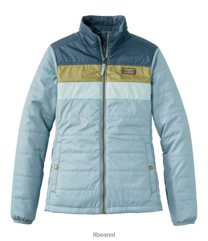 L.L.Bean vrouwen klassiek bergjasje met puffer stormblauw/staalblauw bovenkleding VT0646031
