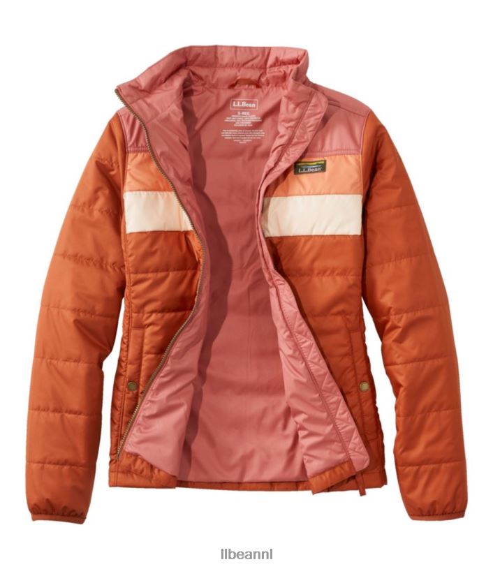 L.L.Bean vrouwen klassiek bergjasje met puffer stormblauw/staalblauw bovenkleding VT0646031