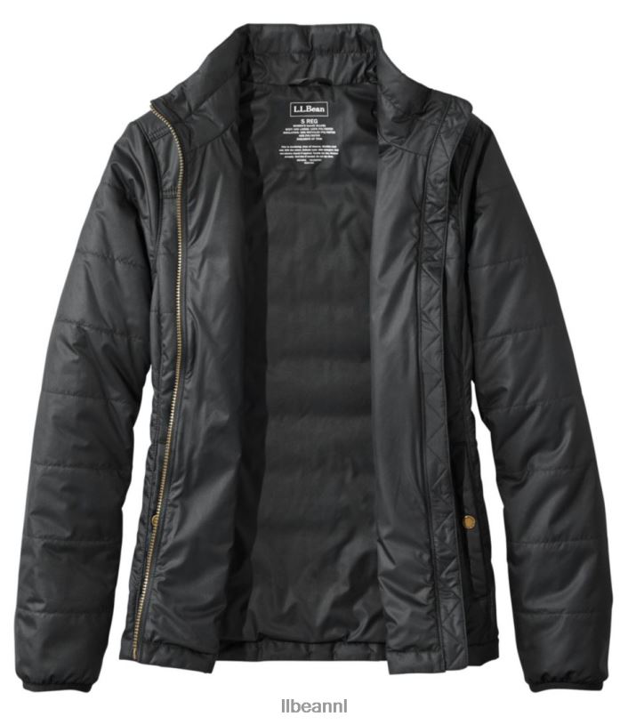 L.L.Bean vrouwen klassiek bergjasje met puffer zwart bovenkleding VT0643616
