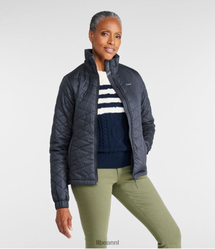 L.L.Bean vrouwen met fleece gevoerd primaloft-jack zilveren Maan bovenkleding VT0647051
