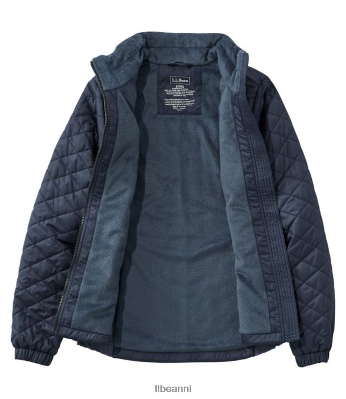 L.L.Bean vrouwen met fleece gevoerd primaloft-jack zilveren Maan bovenkleding VT0647051