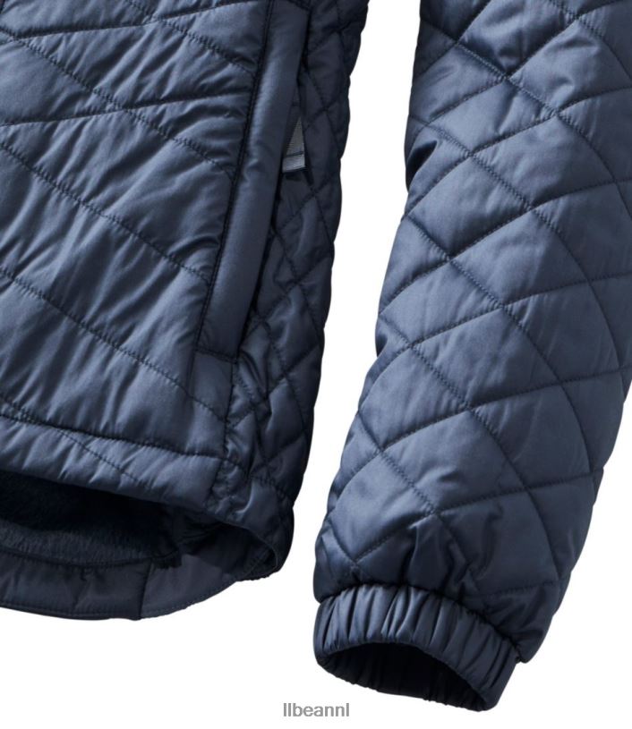 L.L.Bean vrouwen met fleece gevoerd primaloft-jack zilveren Maan bovenkleding VT0647051