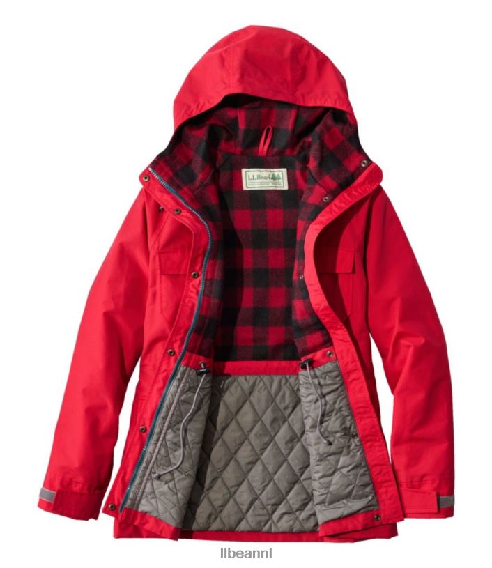 L.L.Bean vrouwen originele baxter staatsparka \'82 stormblauw/zwart bosgroen bovenkleding VT0643688