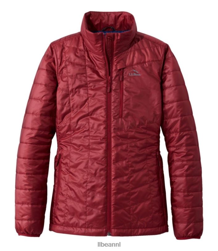 L.L.Bean vrouwen primaloft packaway-jack berg rood bovenkleding VT0643595