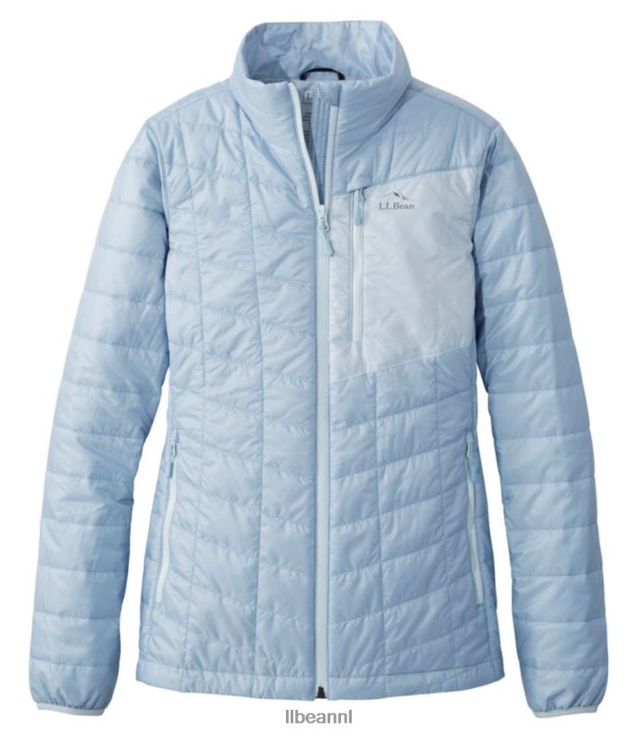 L.L.Bean vrouwen primaloft packaway-jack mistig blauw/licht hemelsblauw bovenkleding VT064829